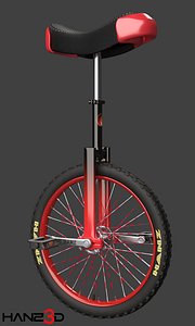 unicycle 3D model