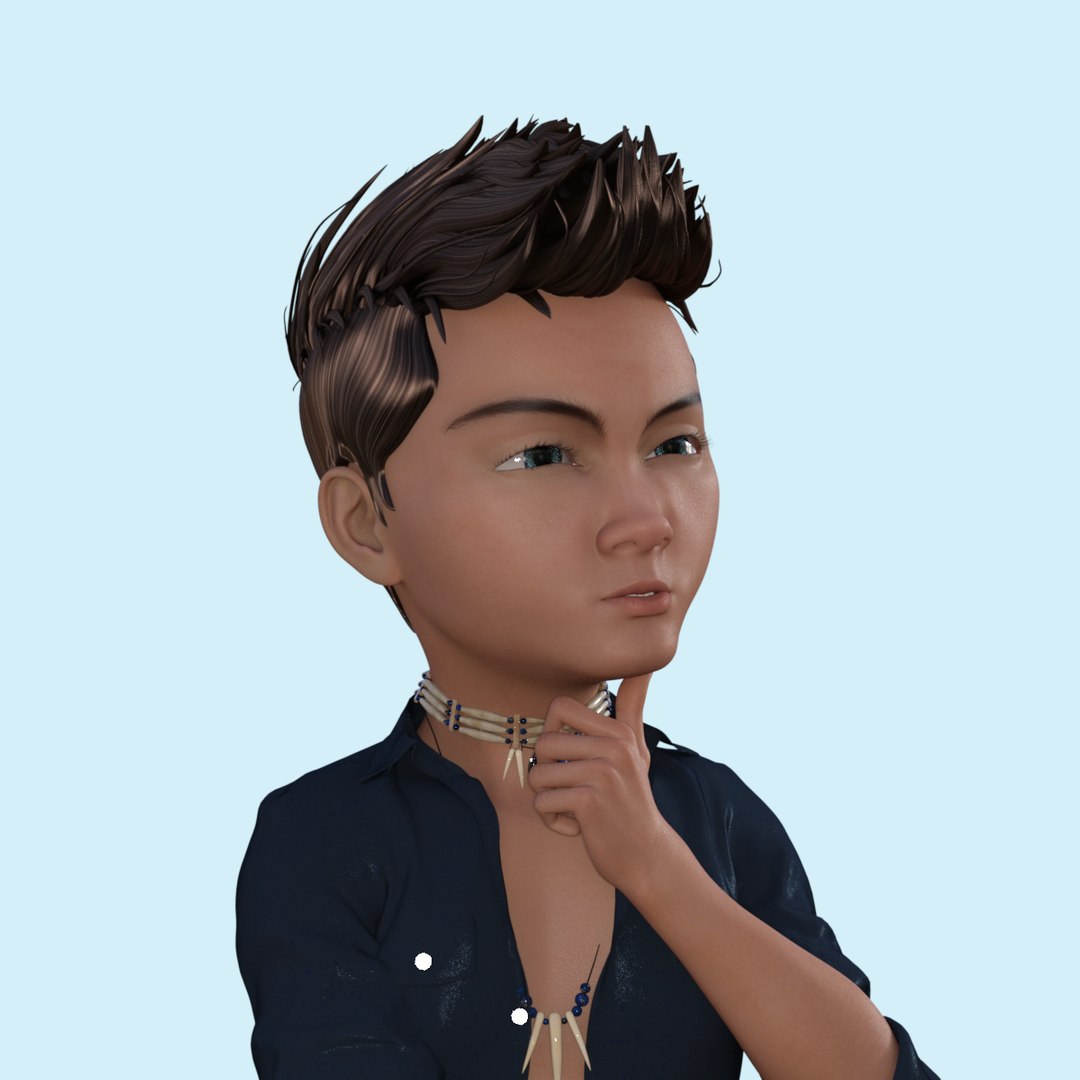 3D Cartoon Pop Star Rigged - TurboSquid 2023438