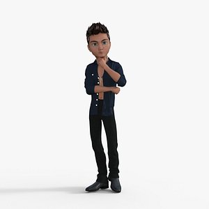 3D Cartoon Pop Star Rigged