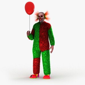 clown horror hellowen 3D model