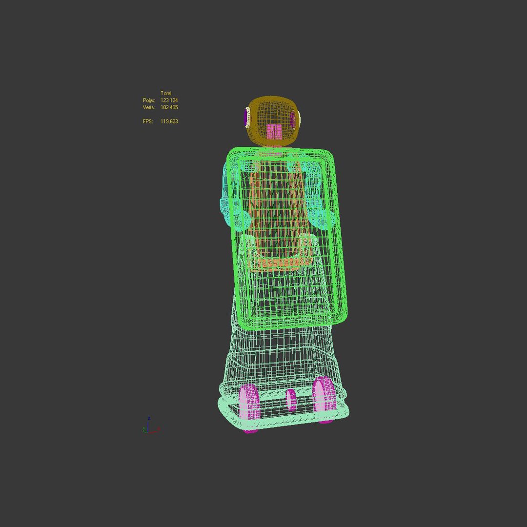 3D Robot Promoter Trade Booth - TurboSquid 1554981