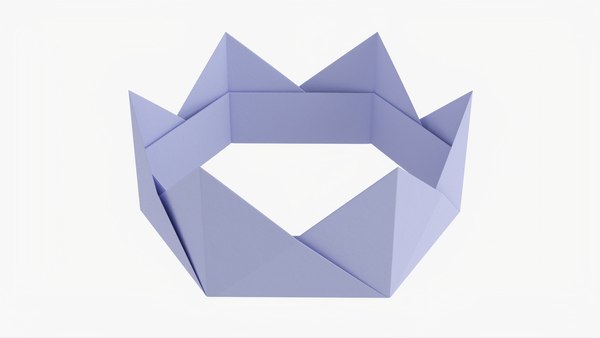 紙の王冠折り紙3dモデル Turbosquid