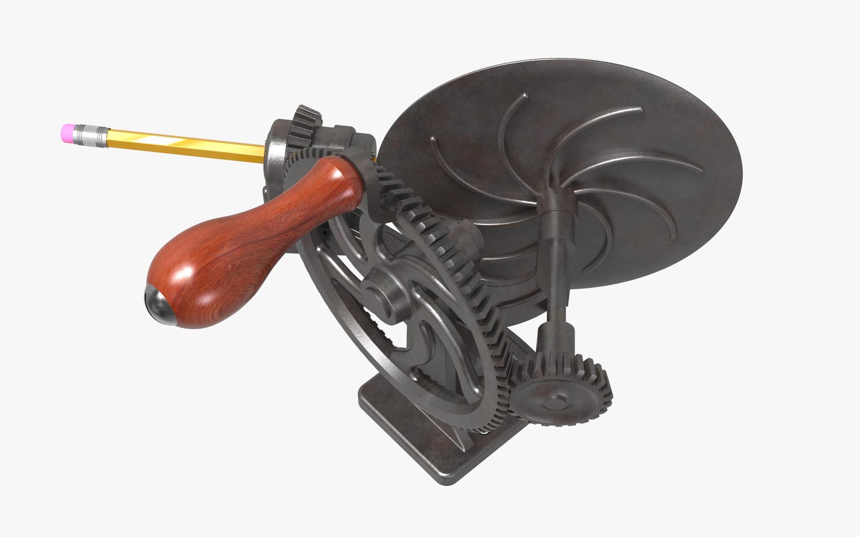 3D Antique Cast Iron Pencil Sharpener https://p.turbosquid.com/ts-thumb/eJ/Ud79hG/Sf/pencilsharpener_18/jpg/1631290048/1920x1080/fit_q87/e20b6b65c31b1585ebbada0df02eddbfae63bc54/pencilsharpener_18.jpg