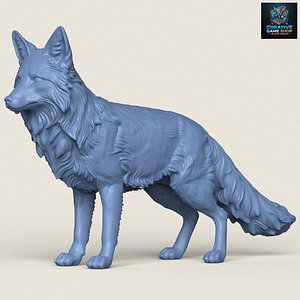 3D model Wild Fox Print Ready 3D Model