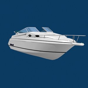 wellcraft speed boat 3d model