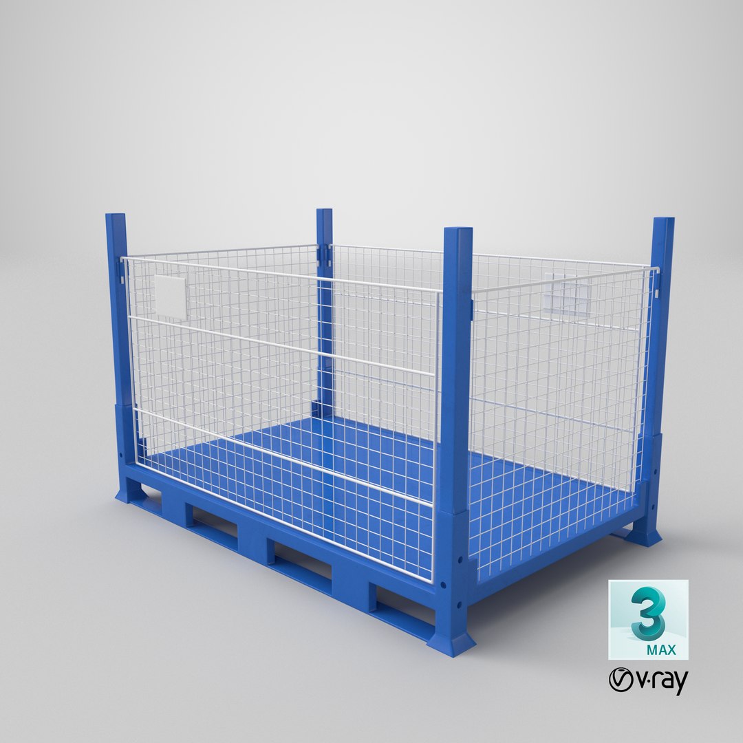 3D collapsible mesh metal pallet model https://p.turbosquid.com/ts-thumb/eJ/Wp0lrA/eB/stemcell_max_vray_render/png/1625930633/1920x1080/fit_q87/7de8e33abd501ffd6d82ce0c008dcd3c7c699c94/stemcell_max_vray_render.jpg