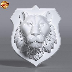 Tiger Head Wallmount