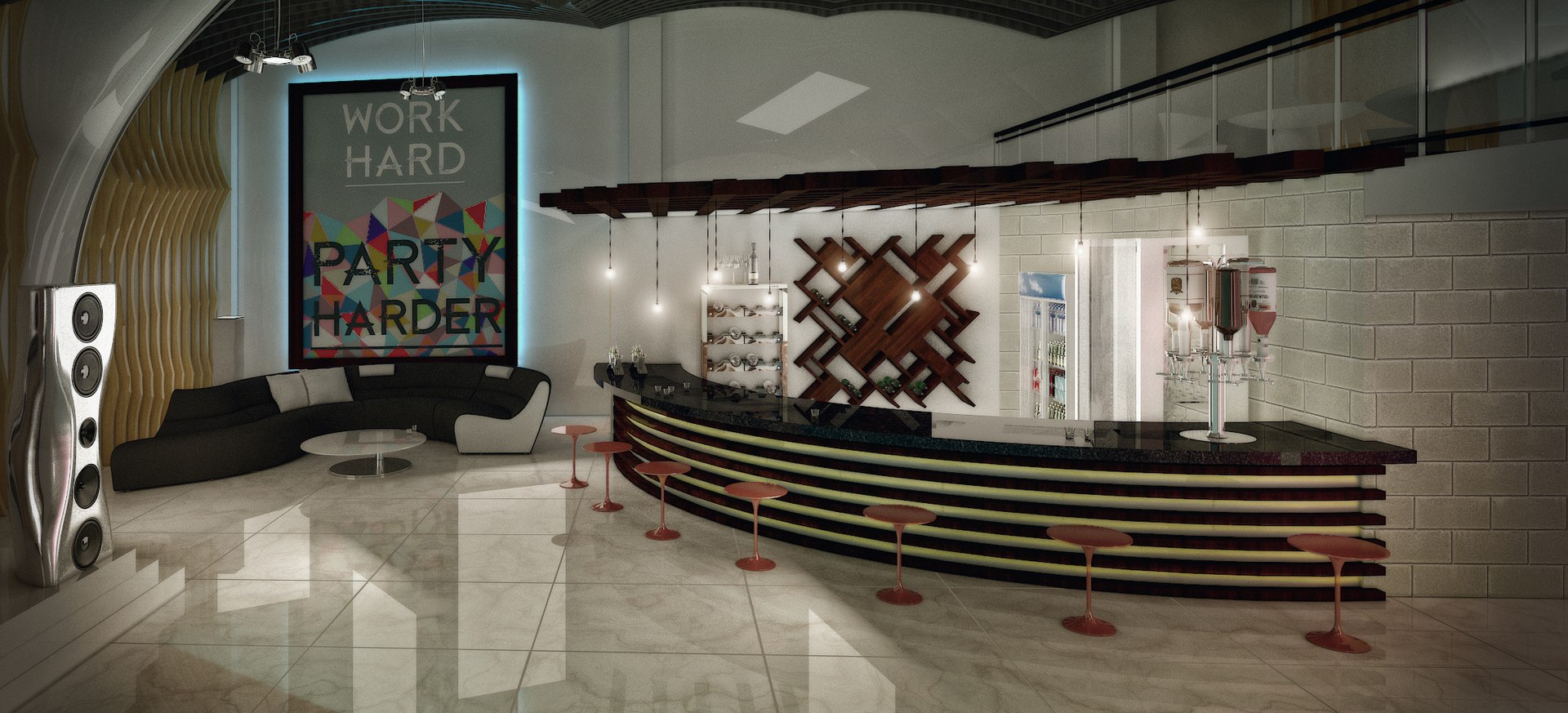 3D Revit Discotheque Small Bar | 1144355 | TurboSquid