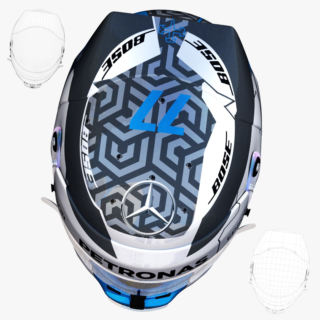 3D model bottas helmet e - TurboSquid 1325355