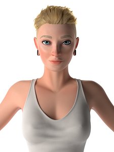 Stylized Woman 3D model
