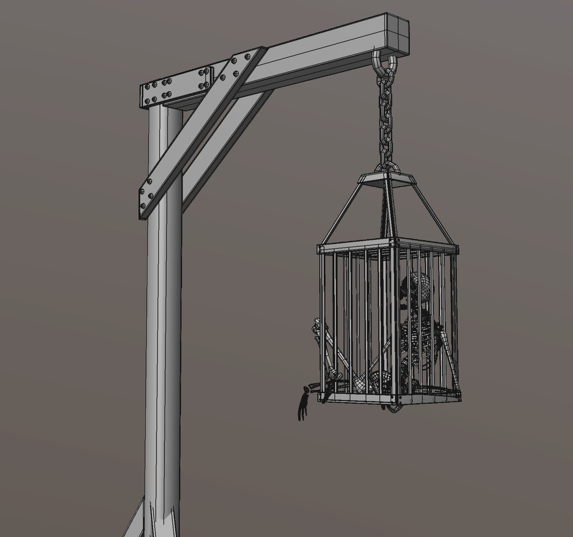 Gibbet Cage with skeleton 3D model https://p.turbosquid.com/ts-thumb/eJ/pdGqRw/6G/07/jpg/1656499894/1920x1080/fit_q87/d7818ec3f09aeb63984450bf43db89c4ffa1084e/07.jpg
