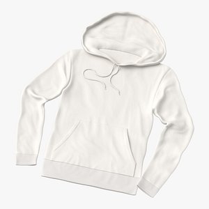 3D male standard hoodie laid