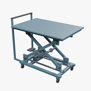 3D model Manual Scissor Lift Table