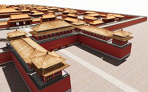 3D Aisa Chinese Forbidden City Imperial Palace Gugong Zijincheng China Acient Architecture