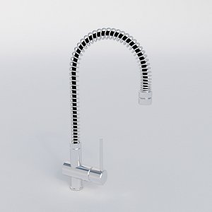 flexible kitchen tap 3D model