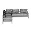 УГЛОВОЙ СЕКЦИОННЫЙ ДИВАН PACIFIC ALUMINIUM 3PC