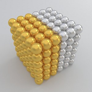 3D Neodymium Magnet Toy Two Color