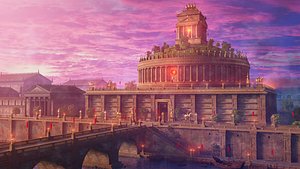 3D model Mausoleum Hadrian environment