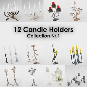12 candle holder 3ds