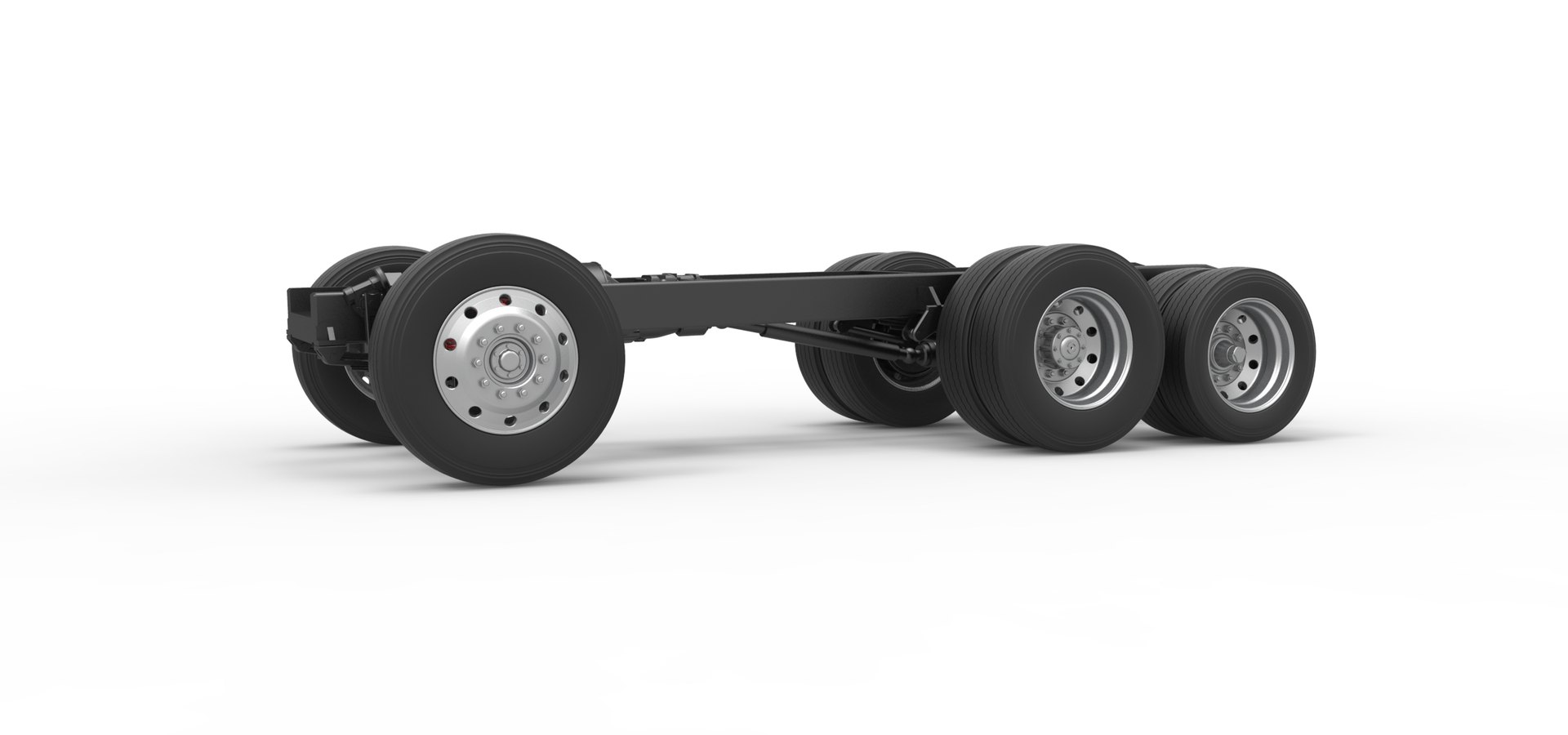 3D Chassis Of Vintage GATR Racing Semi Truck Version 3 Scale 1 To 25 ...