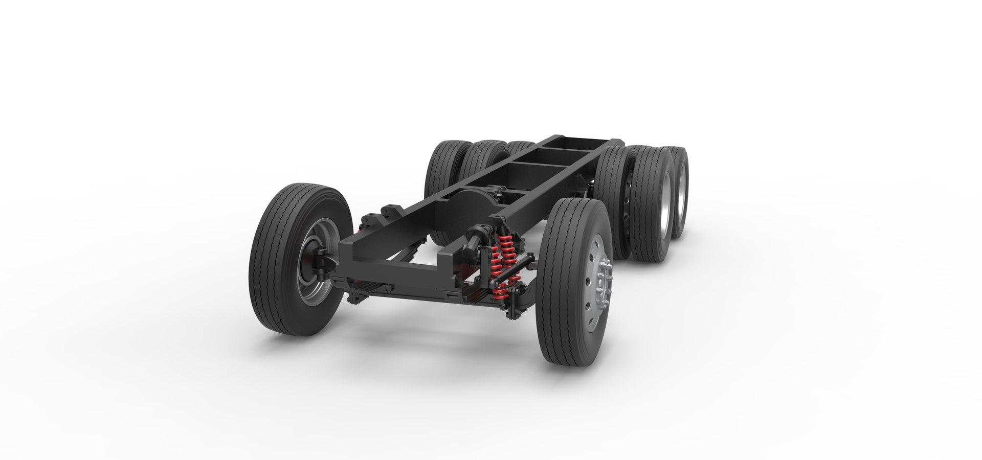 3D Chassis Of Vintage GATR Racing Semi Truck Version 3 Scale 1 To 25 ...