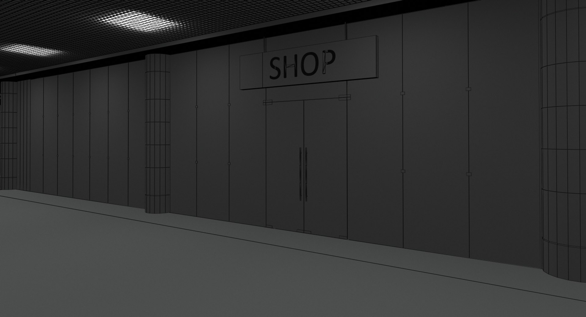 3D Modern Shop Model - TurboSquid 1241547