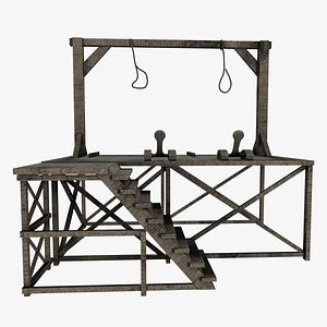 Gallows wooden platform