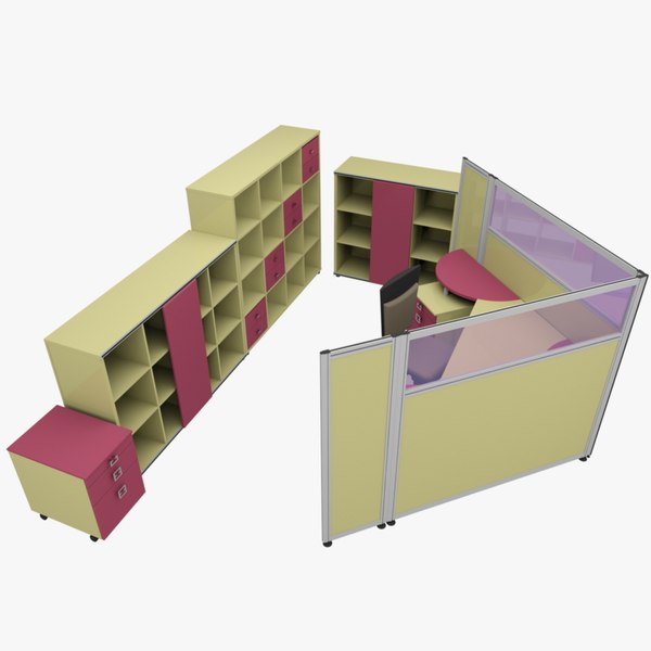 rack office table 3d model