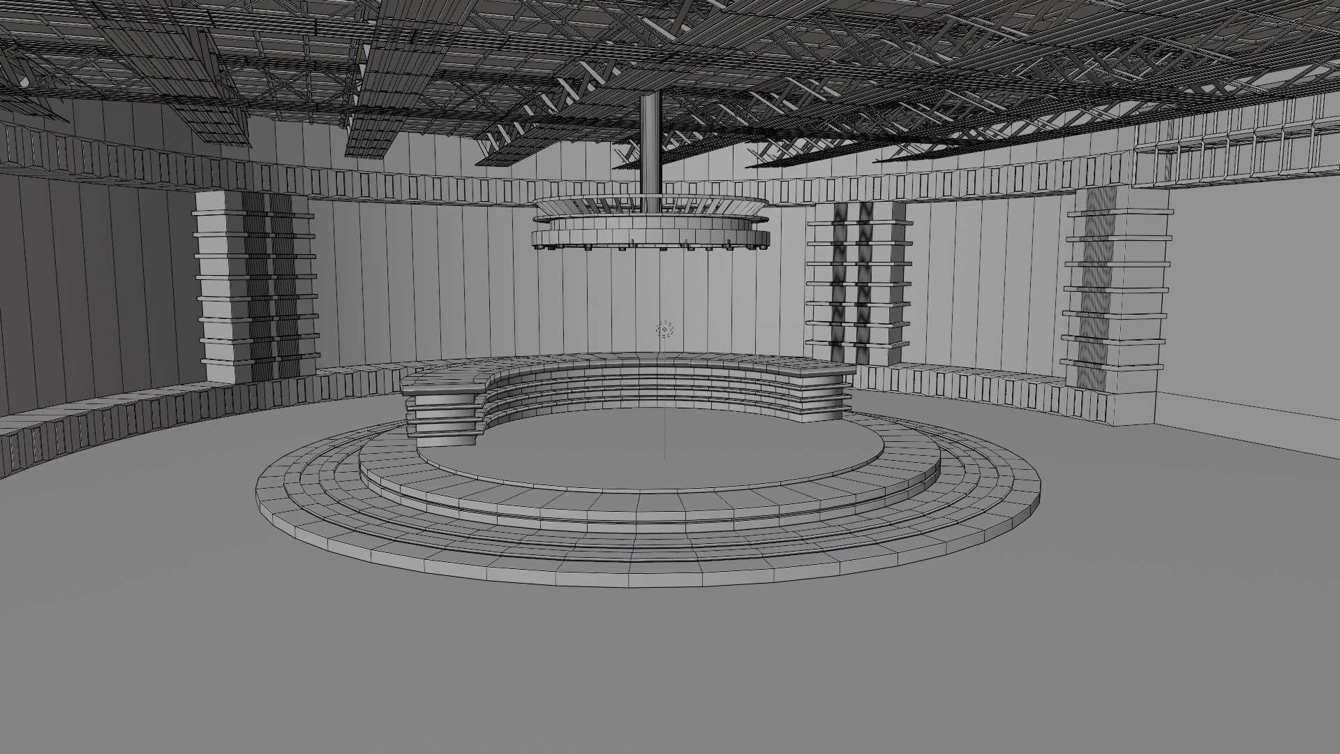 3D TV Studio News model - TurboSquid 2161075