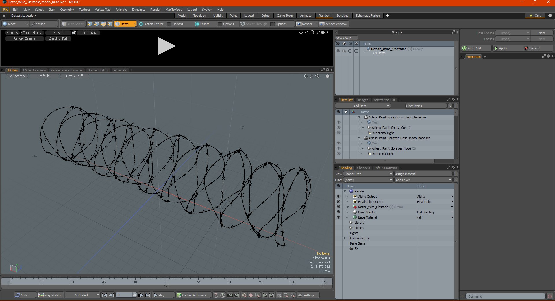 3D Razor Wire Obstacle https://p.turbosquid.com/ts-thumb/eK/MrNgQ9/e5/razorwireobstacle3dmodel025/jpg/1617362249/1920x1080/fit_q87/f0e3f8bf5f2c358b447579e16c9a9c86a8ab02bc/razorwireobstacle3dmodel025.jpg