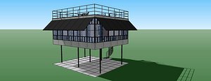 stage house concept 3d 3ds