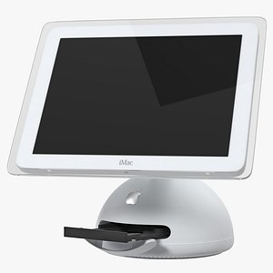 imac g4 flat panel 3d model