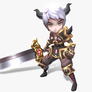 Casual RPG Character - 3 Anselmo 3D model
