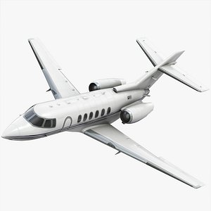 3d model hawker 800xp private jet