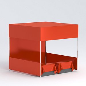 01 Display tent mockup Red