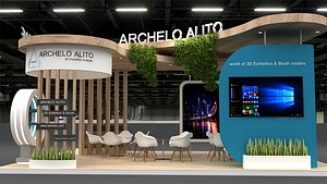 3D model exhibition stall
