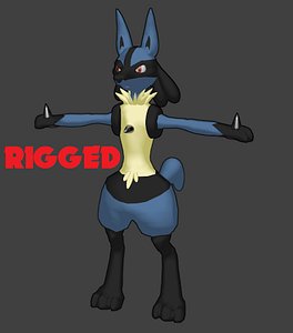 3d lucario pokemon model