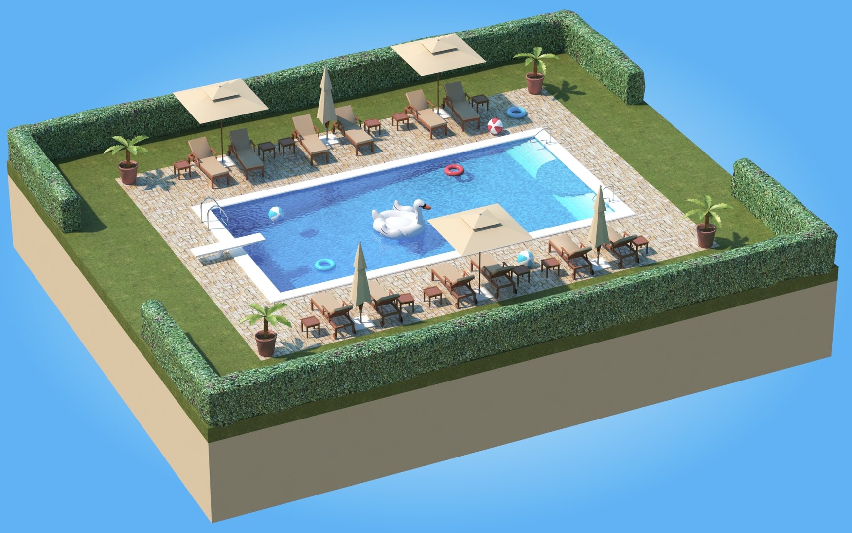 Swimming Pool 3D - TurboSquid 2141058