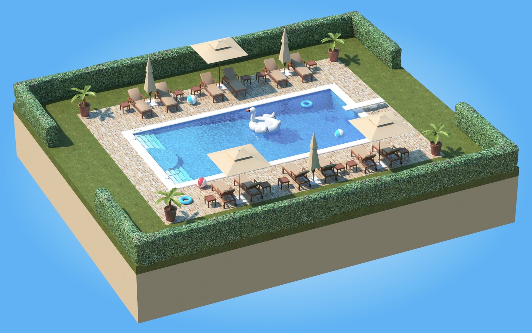 Swimming Pool 3D - TurboSquid 2141058