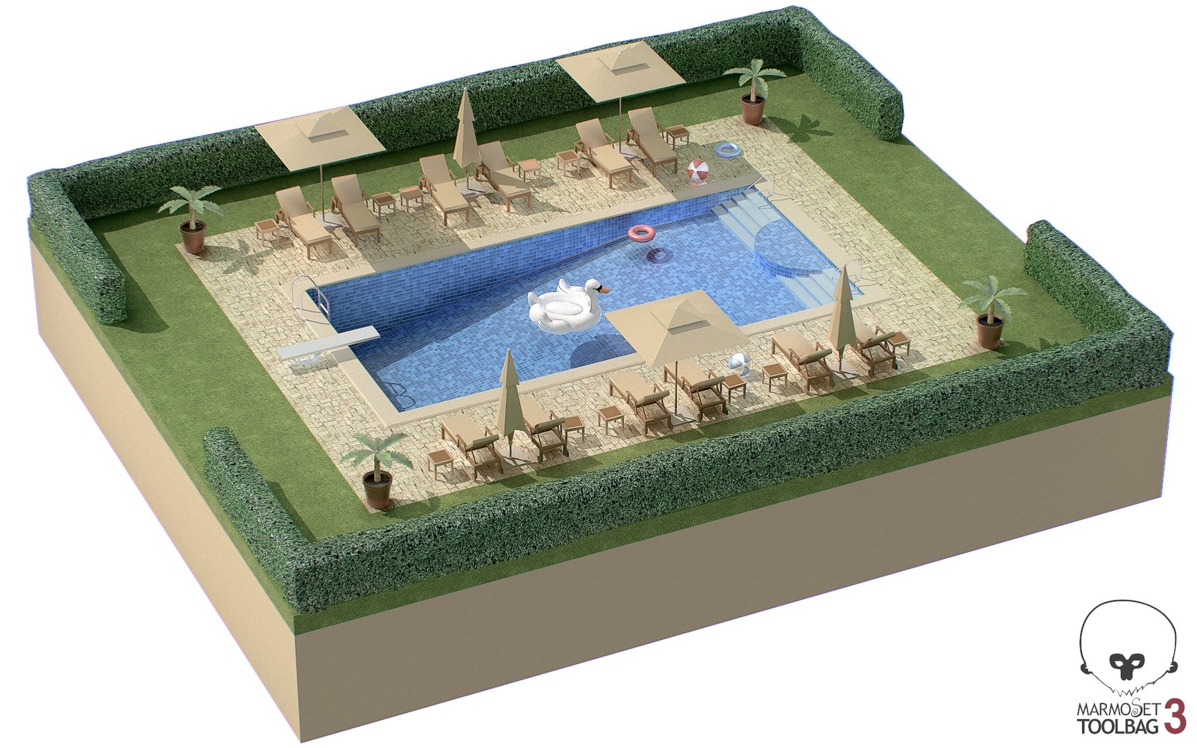 Swimming Pool 3D - TurboSquid 2141058