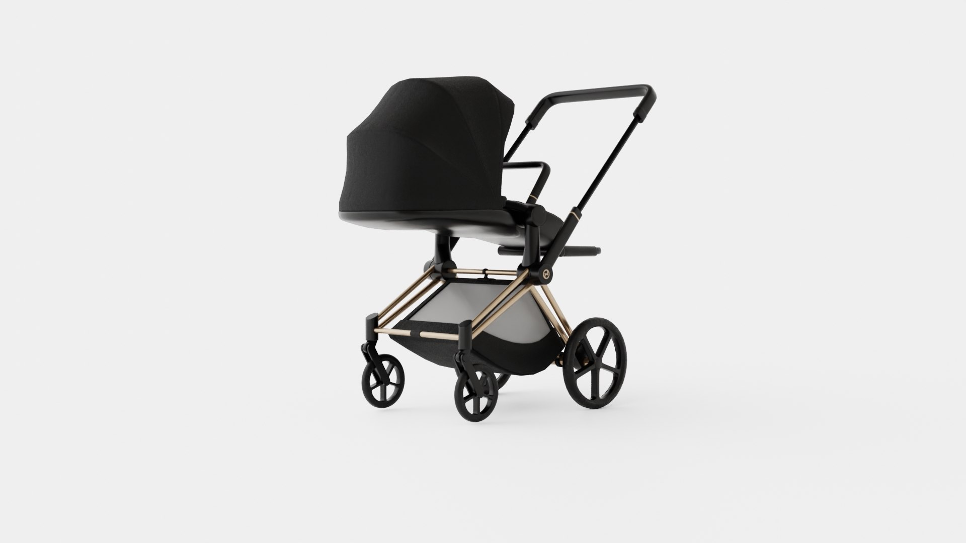 3D Cybex Priam 2019 Complete Stroller Rosegold - TurboSquid 2243889