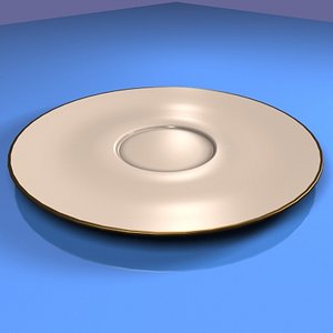 3d dishes plate model