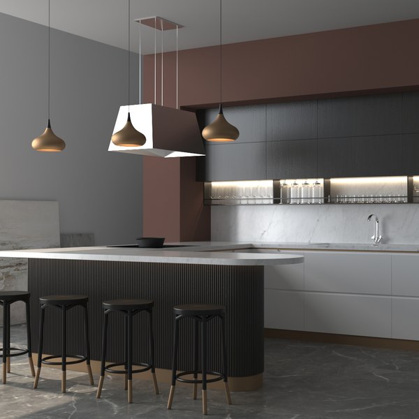 kitchen interior furniture 3D model