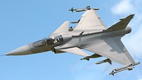 Saab JAS 39 rigged