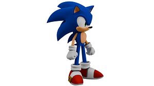 3D Sonic Rigged model