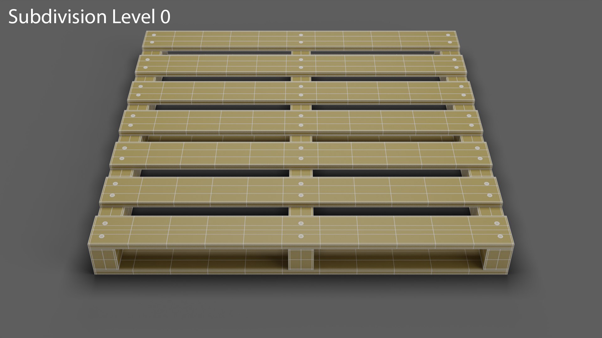 3D Model Wooden Pallet With Red Bricks 1 - TurboSquid 2079946