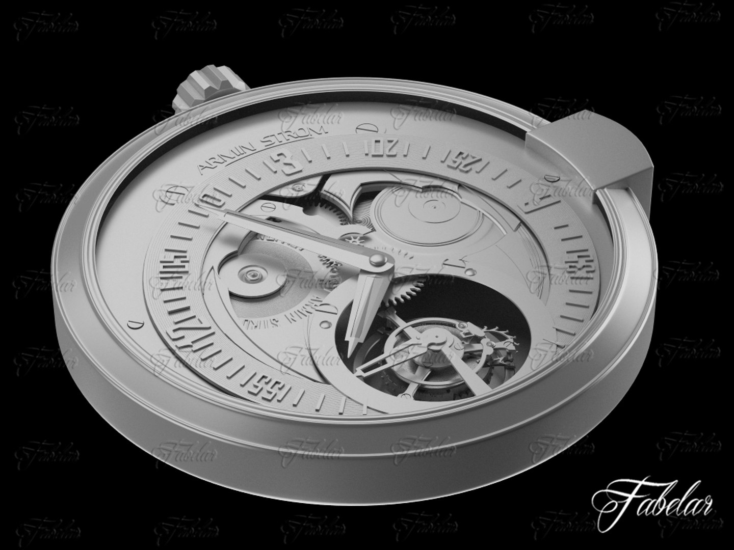 Watch Mechanism 21 3d Model