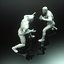 Lot de 4 sculptures de collection de statues