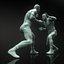 Lot de 4 sculptures de collection de statues