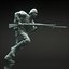 Lot de 4 sculptures de collection de statues